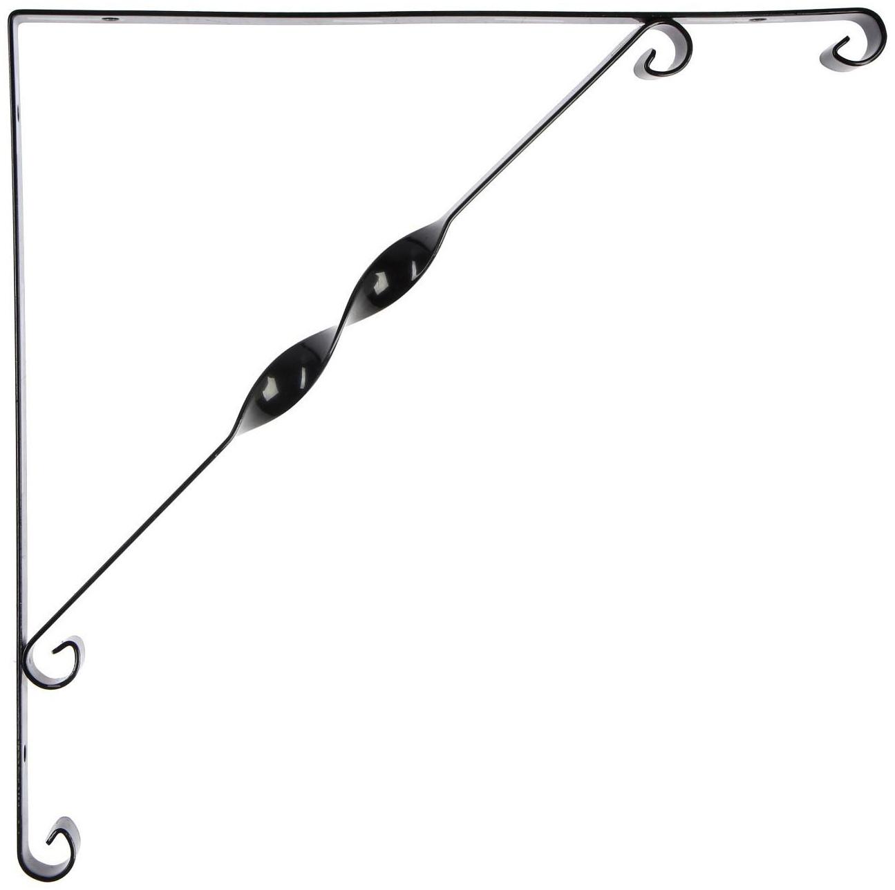 Кронштейн, LIGHT, 300х300, металл, черный, 1 шт.