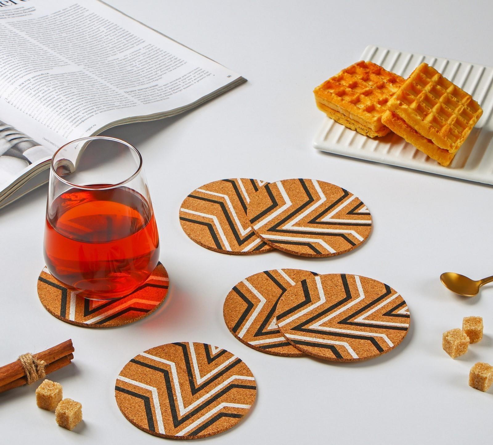 Набор подставок под горячее Доляна, 6 шт, d=10 см