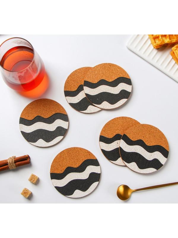 Набор подставок под горячее Доляна «Волнение», 6 шт, d=10 см