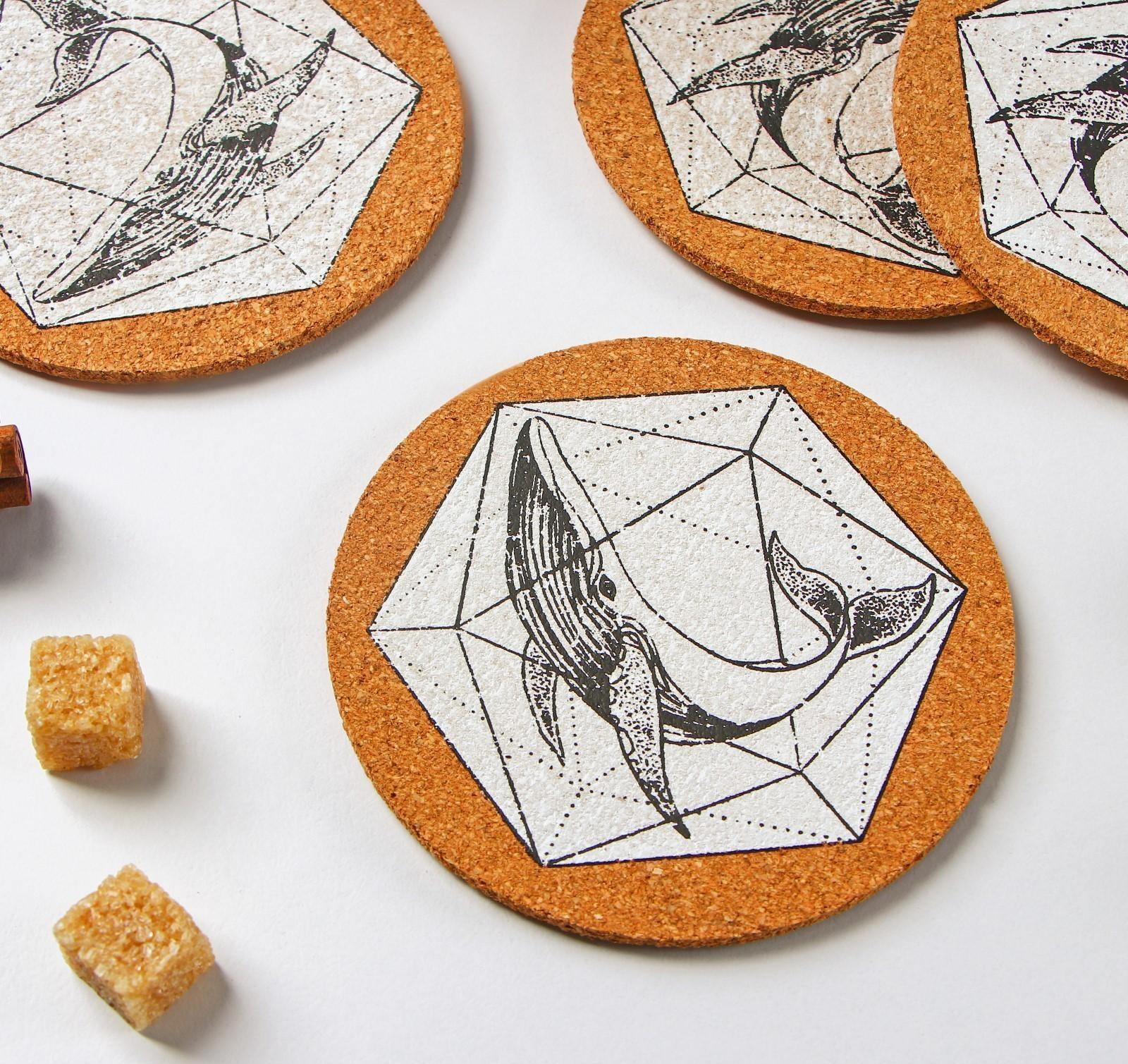 Набор подставок под горячее Доляна «Кит», 6 шт, d=10 см