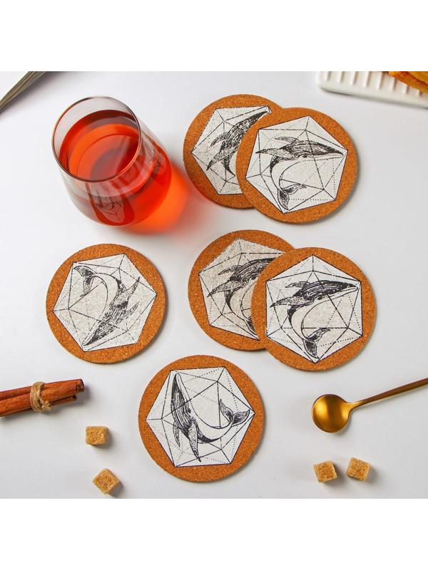 Набор подставок под горячее Доляна «Кит», 6 шт, d=10 см