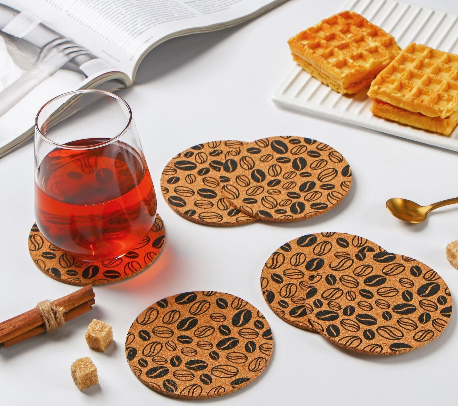 Набор подставок под горячее Доляна «Кофе», 6 шт, d=10 см