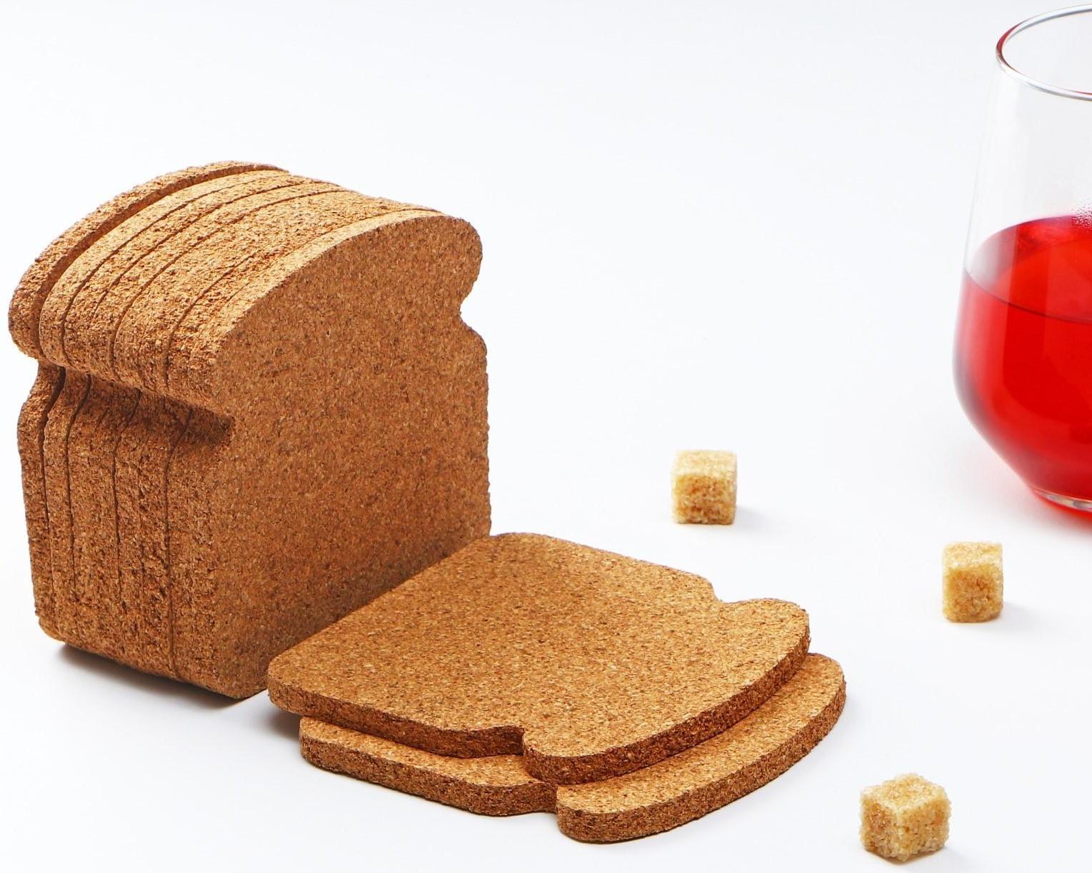 Набор подставок под горячее Доляна «Хлеб», 10 шт, 10×10 см