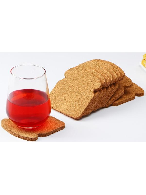 Набор подставок под горячее Доляна «Хлеб», 10 шт, 10×10 см