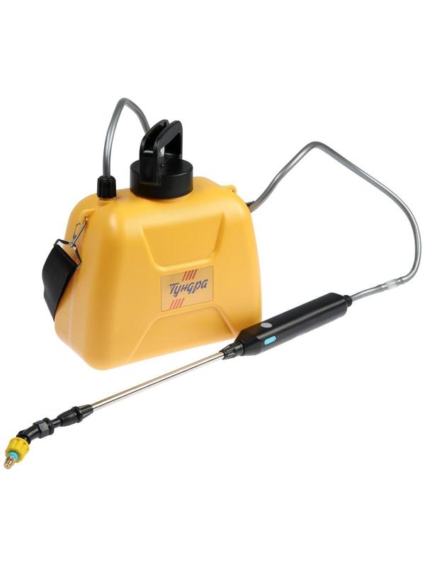 Опрыскиватель аккумуляторный ТУНДРА, 4 В, 2.4 Ач, 5 л, 0.8 л/мин, 1 насадка, Type-C