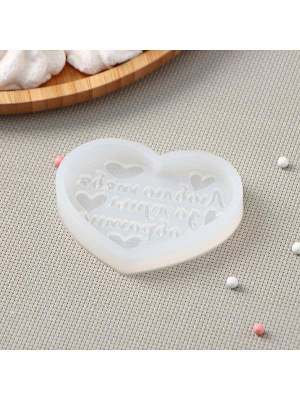 Силиконовая форма «Люблю тебя до луны и обратно», 8×6 см, цвет прозрачный