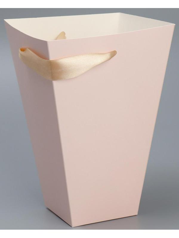 Переноска для цветов на лентах «Расцветай», 17 х 25 х 9 см