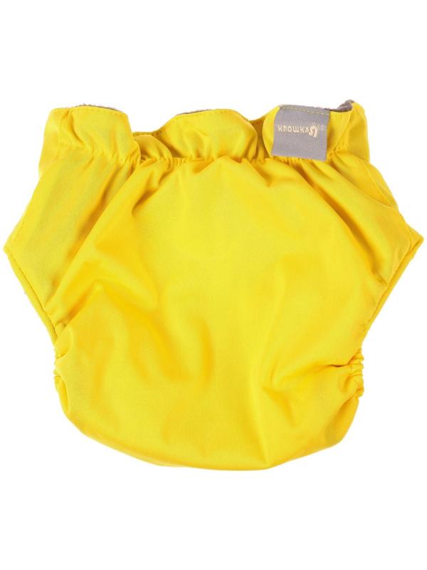 Трусики-подгузник, многоразовый, угольно-бамбуковая ткань, цвет желтый, от 0-36 мес.