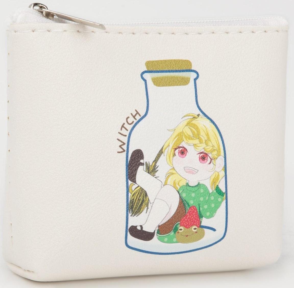 Кошелёк на молнии, цвет белый