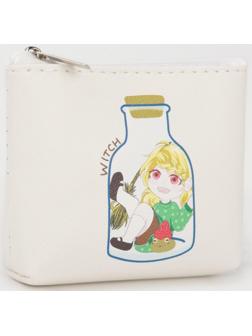 Кошелёк на молнии, цвет белый