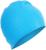 Шапочка для плавания взрослая, массажная, силиконовая, обхват 54-60 см, цвет голубой