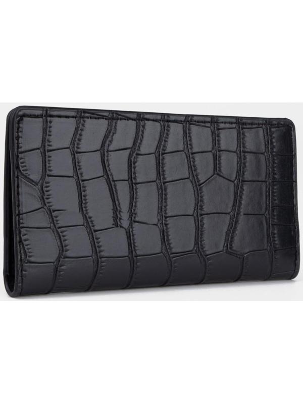 Портмоне без застёжки, цвет чёрный