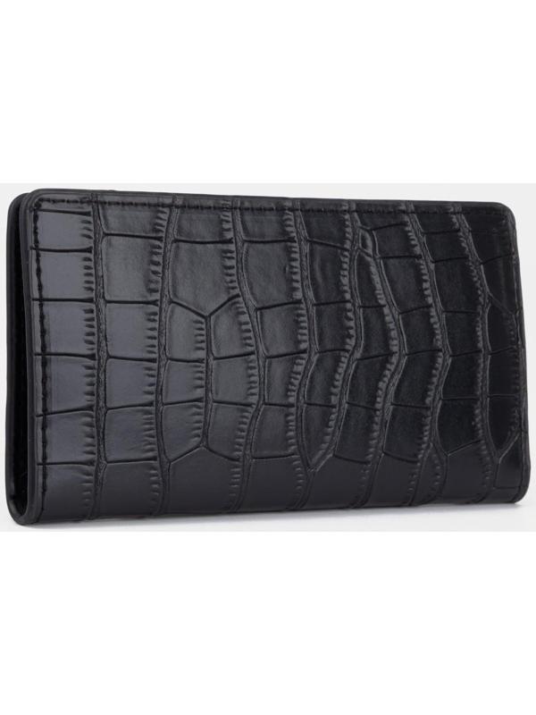 Портмоне без застёжки, цвет чёрный