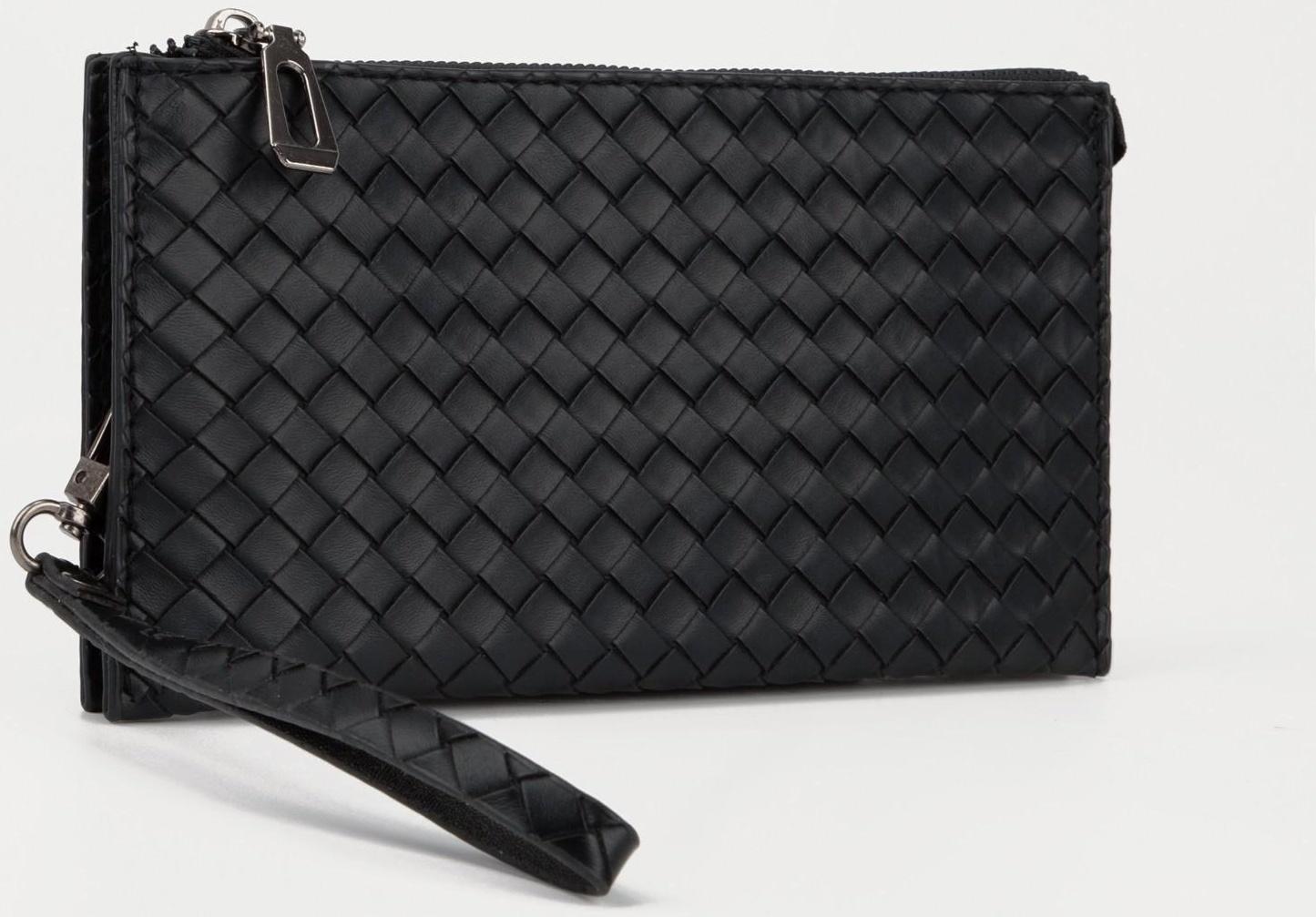 Портмоне на молнии, цвет чёрный