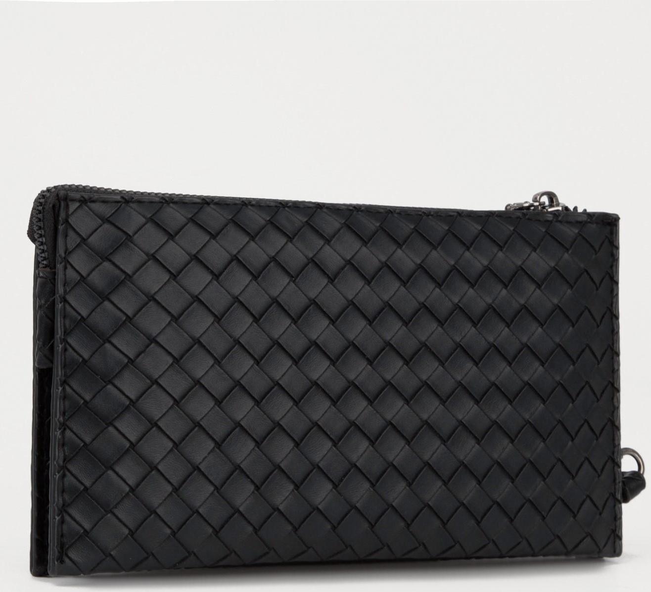 Портмоне на молнии, цвет чёрный