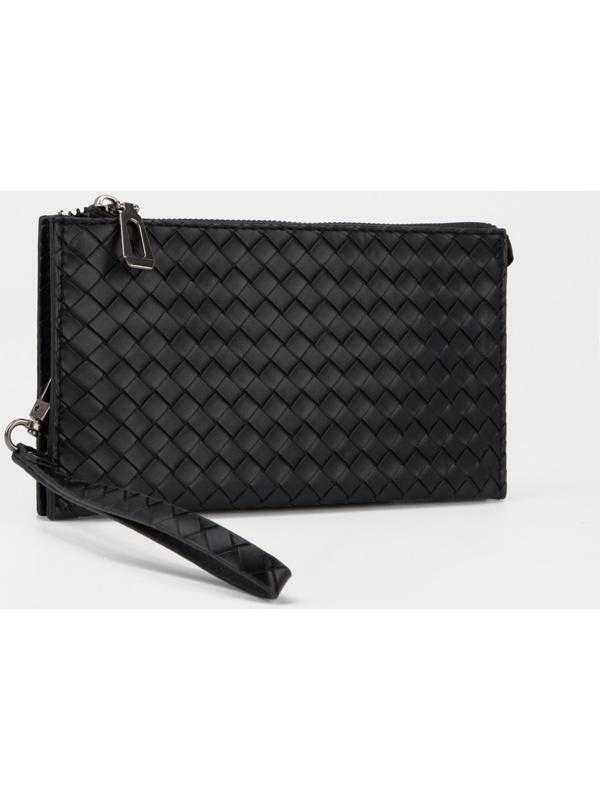 Портмоне на молнии, цвет чёрный