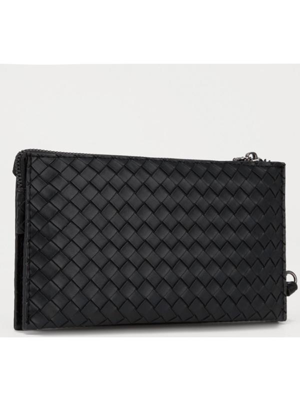 Портмоне на молнии, цвет чёрный