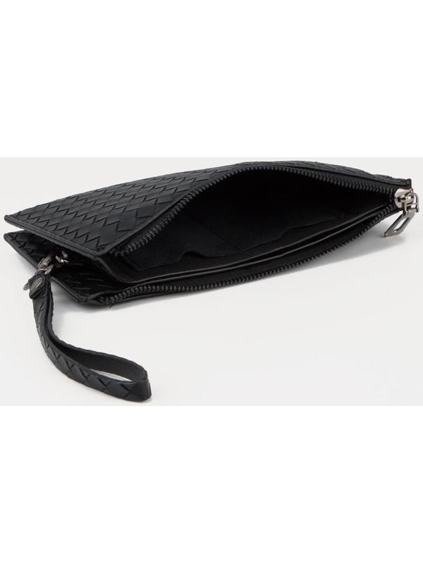 Портмоне на молнии, цвет чёрный