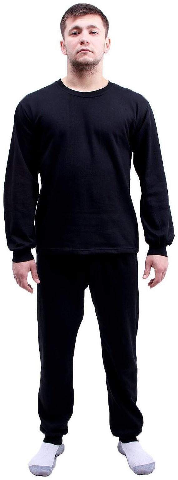 Термобелье мужское ,хлопок с начесом р.48 черный