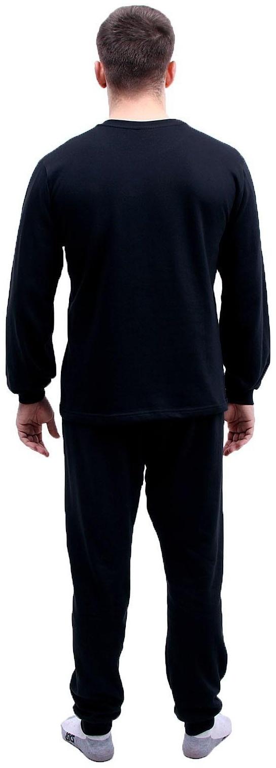 Термобелье мужское ,хлопок с начесом р.48 черный