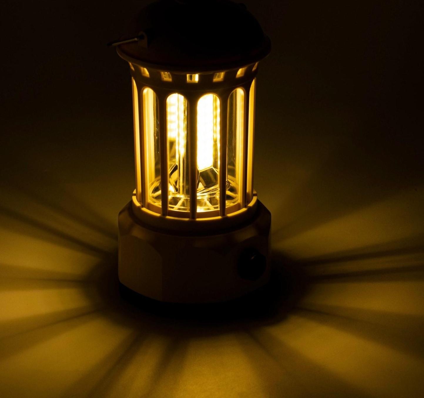 Фонарь кемпинговый аккумуляторный, 3.7 Вт, 1200 мАч, 400 лм, 3 СОВ, 2 режима, type-c, IPX4