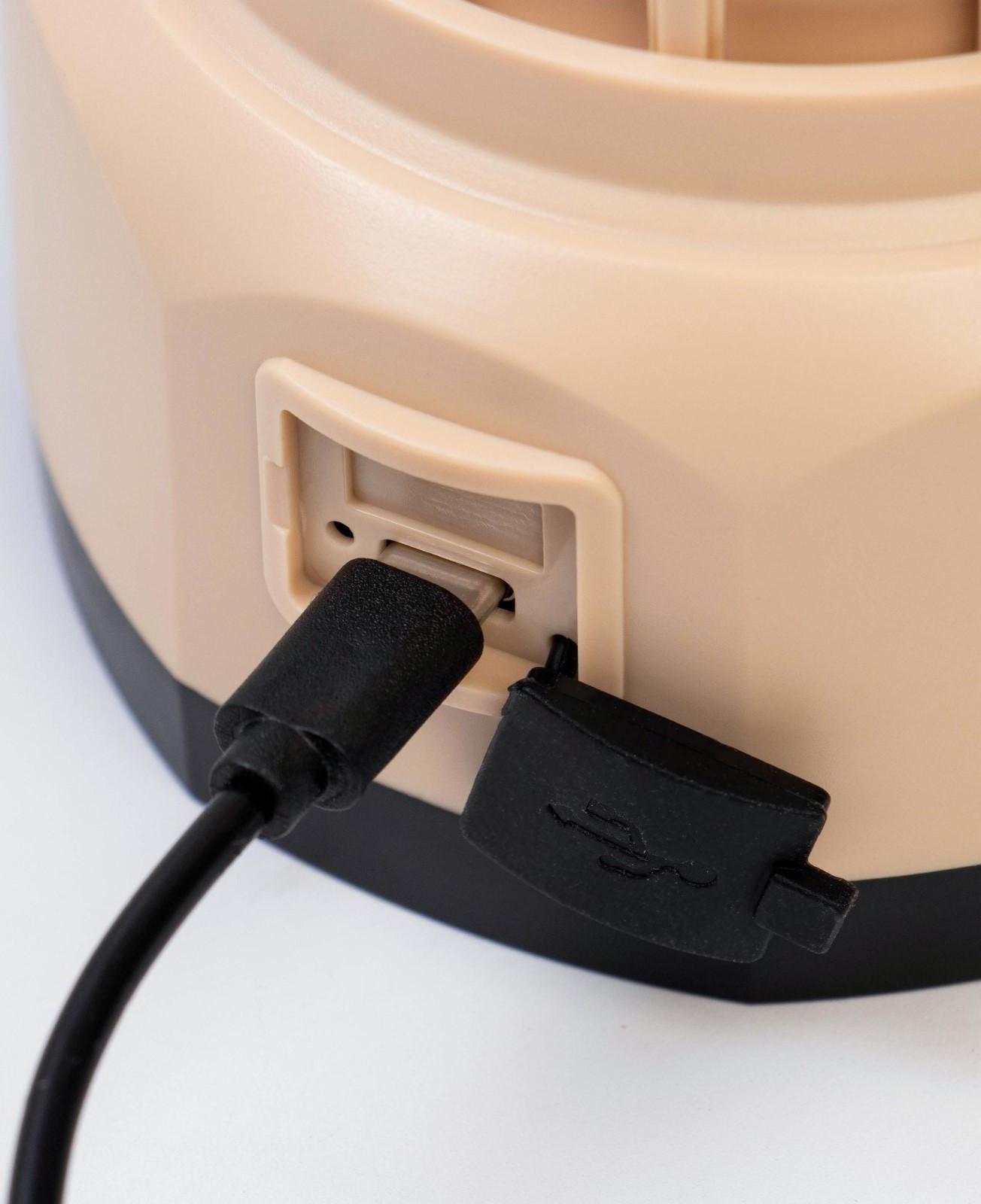 Фонарь кемпинговый аккумуляторный, 3.7 Вт, 1200 мАч, 400 лм, 3 СОВ, 2 режима, type-c, IPX4