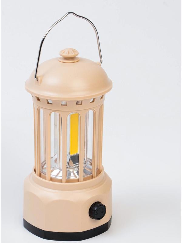 Фонарь кемпинговый аккумуляторный, 3.7 Вт, 1200 мАч, 400 лм, 3 СОВ, 2 режима, type-c, IPX4