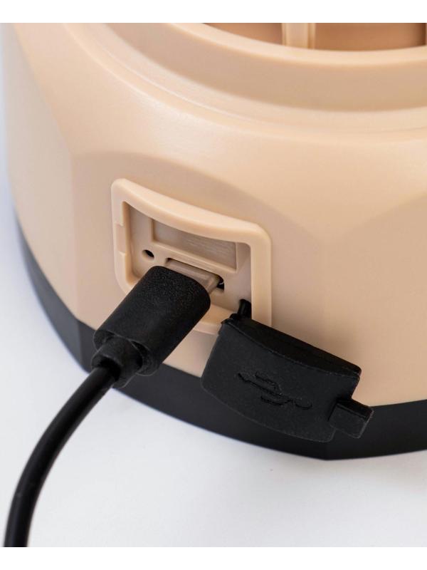 Фонарь кемпинговый аккумуляторный, 3.7 Вт, 1200 мАч, 400 лм, 3 СОВ, 2 режима, type-c, IPX4