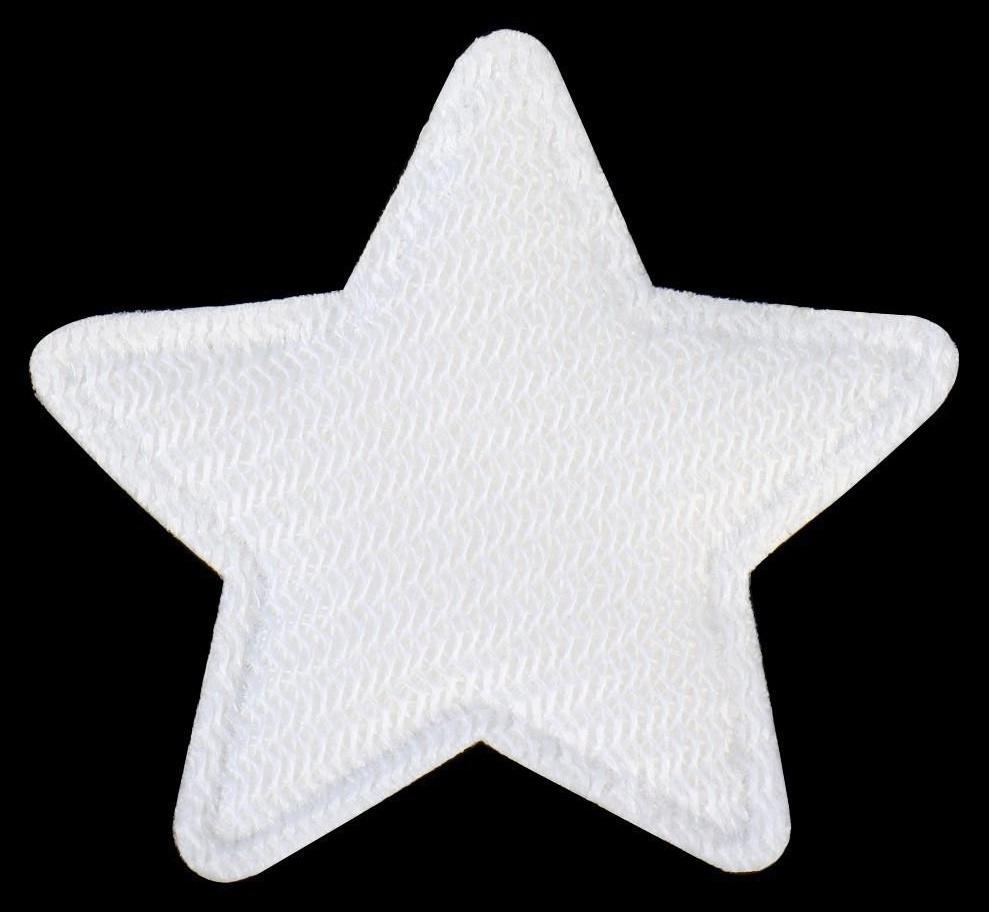 Аппликация «Звёздочка», 3,7 × 3,7 см, 10 шт, цвет серебряный