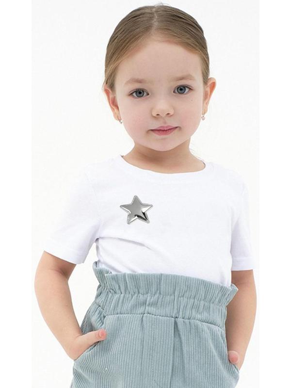 Аппликация «Звёздочка», 3,7 × 3,7 см, 10 шт, цвет серебряный