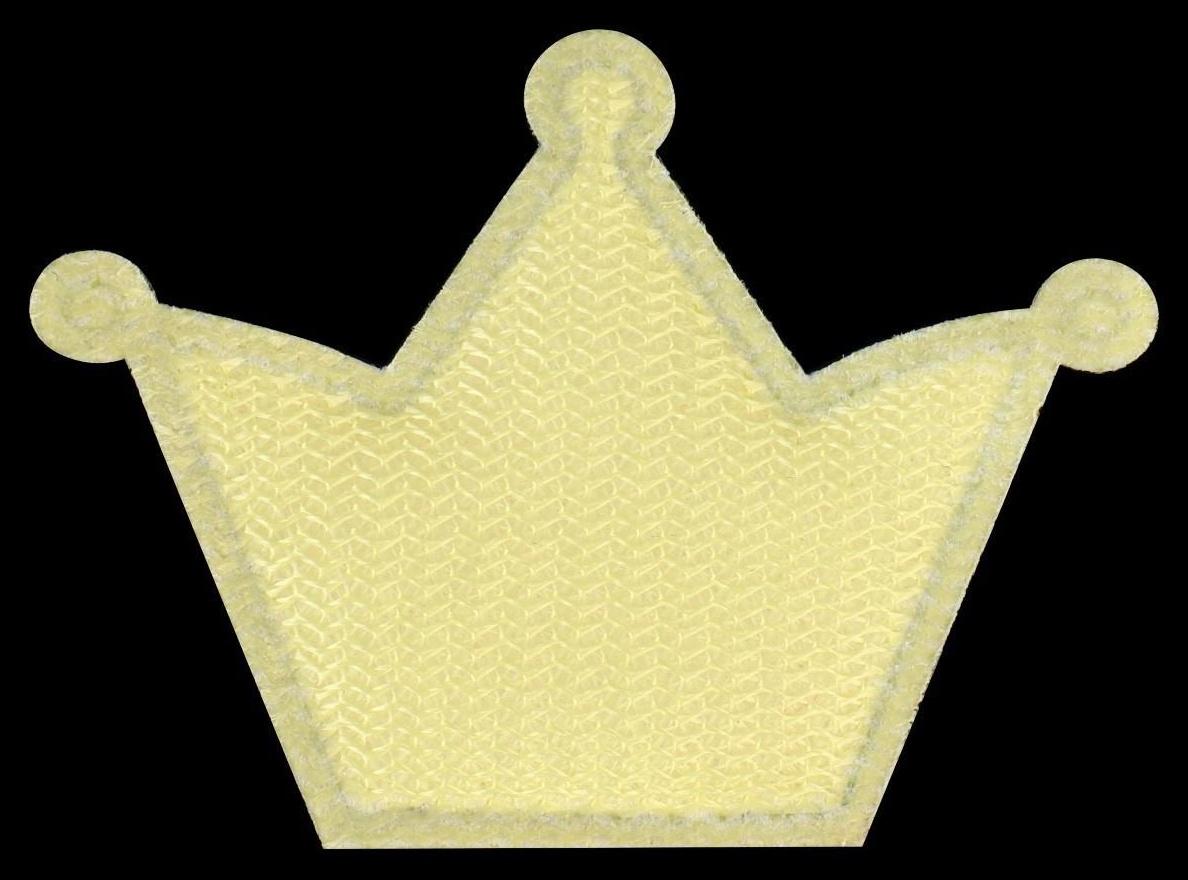 Аппликация «Корона», 3,7 × 3,7 см, 10 шт, цвет золотой