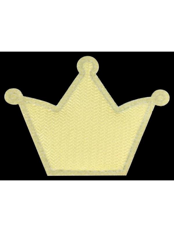 Аппликация «Корона», 3,7 × 3,7 см, 10 шт, цвет золотой