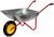 Тачка садовая, одноколёсная: груз/п 80 кг, объём 65 л, красные ручки