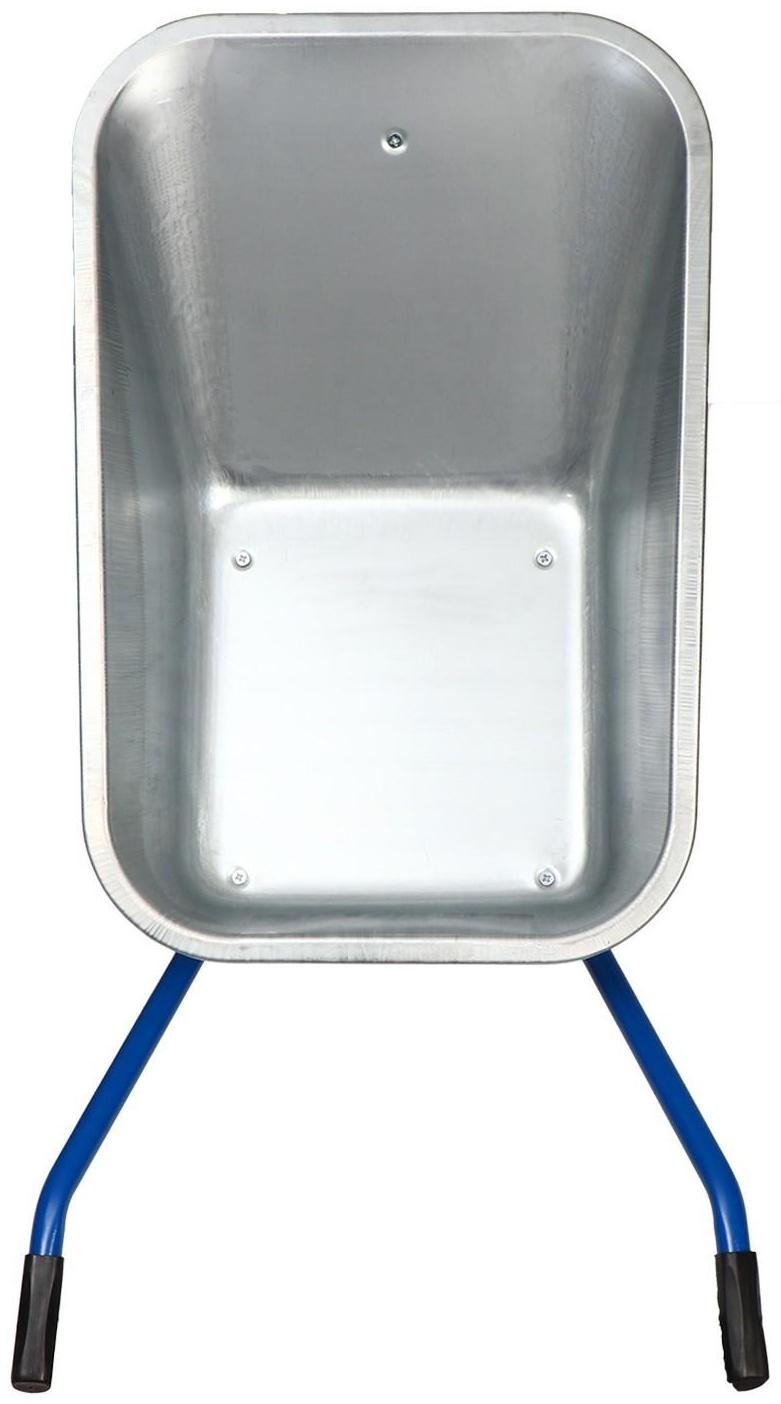 Тачка строительная, двухколёсная: груз/п 200 кг, объём 100 л, синие ручки