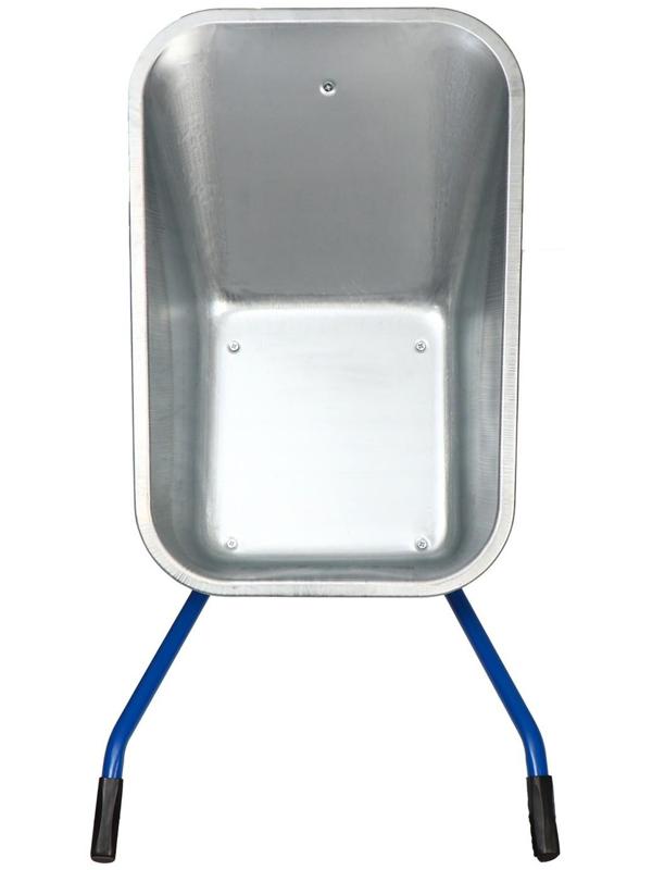 Тачка строительная, двухколёсная: груз/п 200 кг, объём 100 л, синие ручки