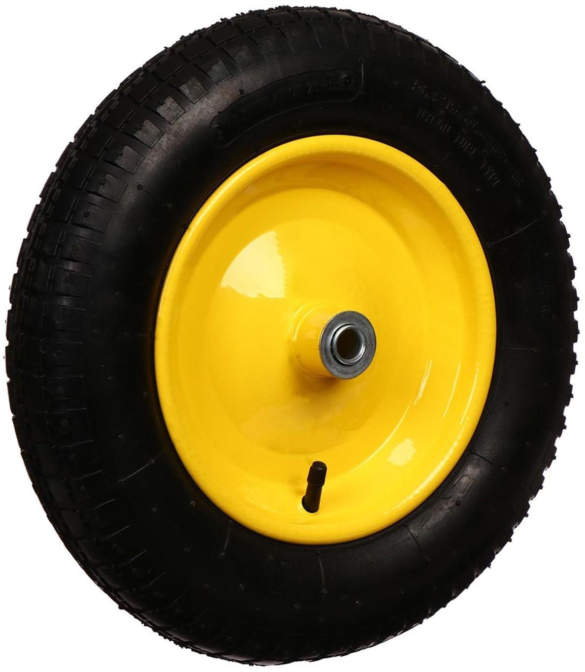 Колесо полиуретановое, d = 365 мм, ступица: диаметр 16 мм, длина 80 мм