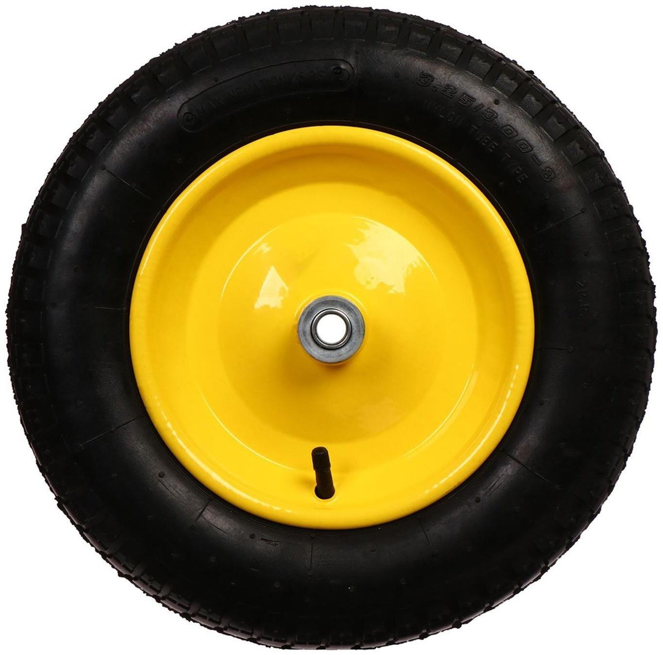 Колесо полиуретановое, d = 365 мм, ступица: диаметр 16 мм, длина 80 мм