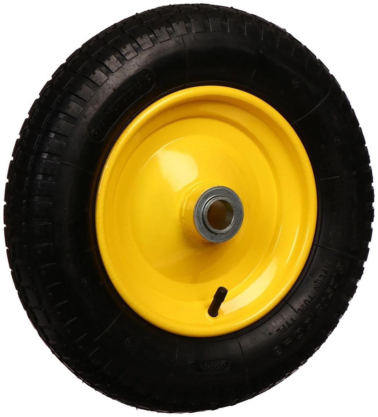 Колесо пневматическое, d = 365 мм, ступица: диаметр 25 мм, длина 80 мм