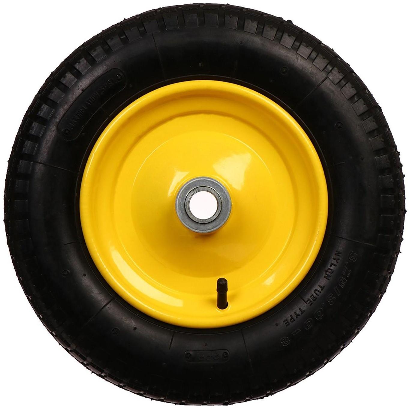 Колесо пневматическое, d = 365 мм, ступица: диаметр 25 мм, длина 80 мм