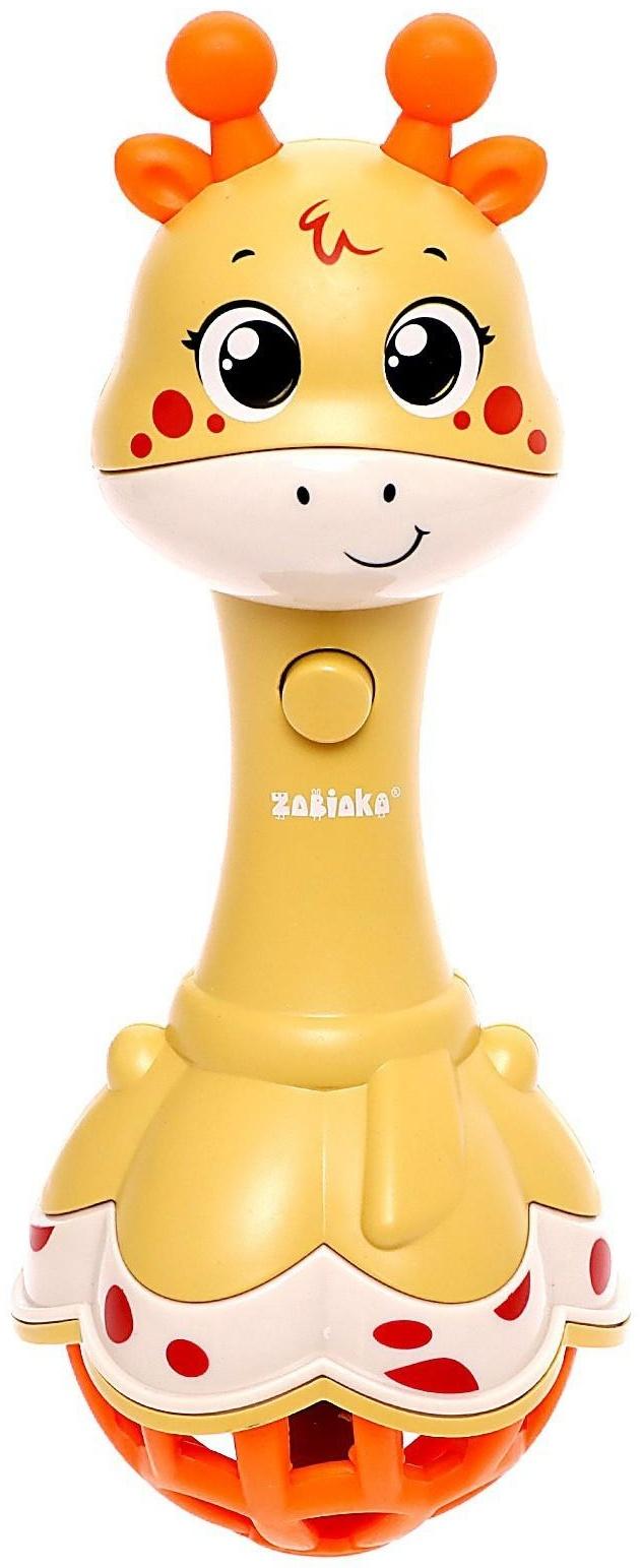 Музыкальная игрушка «Весёлый жирафик», звук, свет, цвет жёлтый