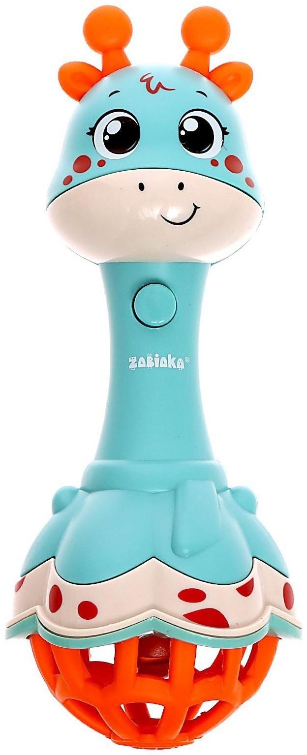 Музыкальная игрушка «Весёлый жирафик», звук, свет, цвет жёлтый