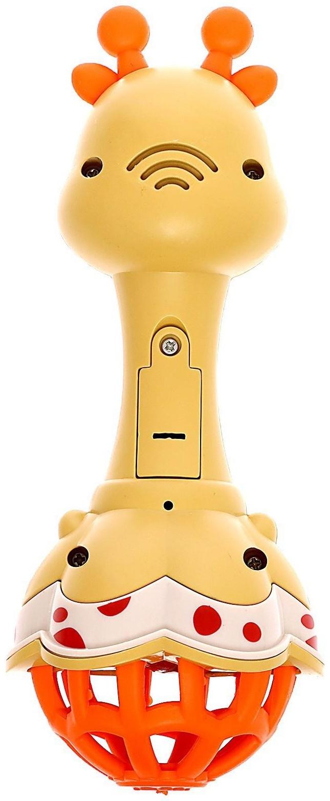 Музыкальная игрушка «Весёлый жирафик», звук, свет, цвет жёлтый