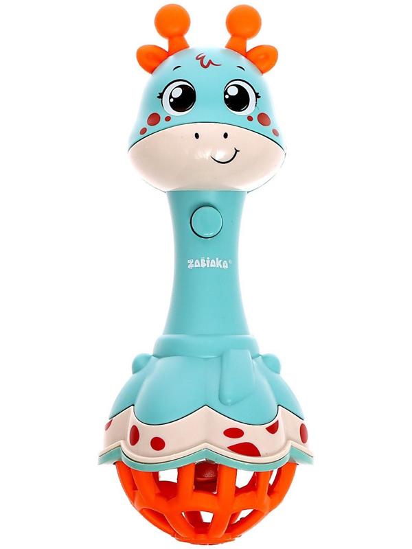 Музыкальная игрушка «Весёлый жирафик», звук, свет, цвет жёлтый