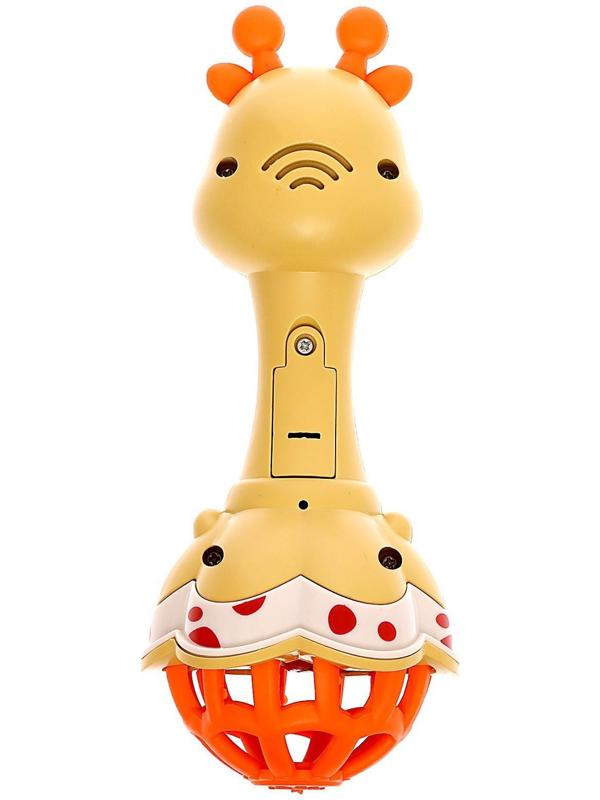 Музыкальная игрушка «Весёлый жирафик», звук, свет, цвет жёлтый