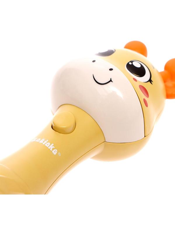 Музыкальная игрушка «Весёлый жирафик», звук, свет, цвет жёлтый