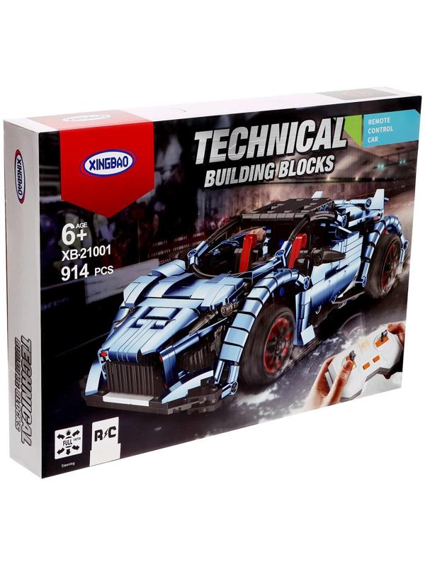 Конструктор радиоуправляемый «Спорткар», 914 деталей