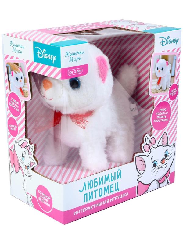 Интерактивная игрушка «Любимый питомец: Кошечка Мари», звук, ходит, Disney, цвет белый