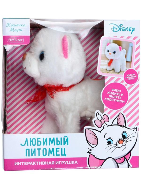 Интерактивная игрушка «Любимый питомец: Кошечка Мари», звук, ходит, Disney, цвет белый