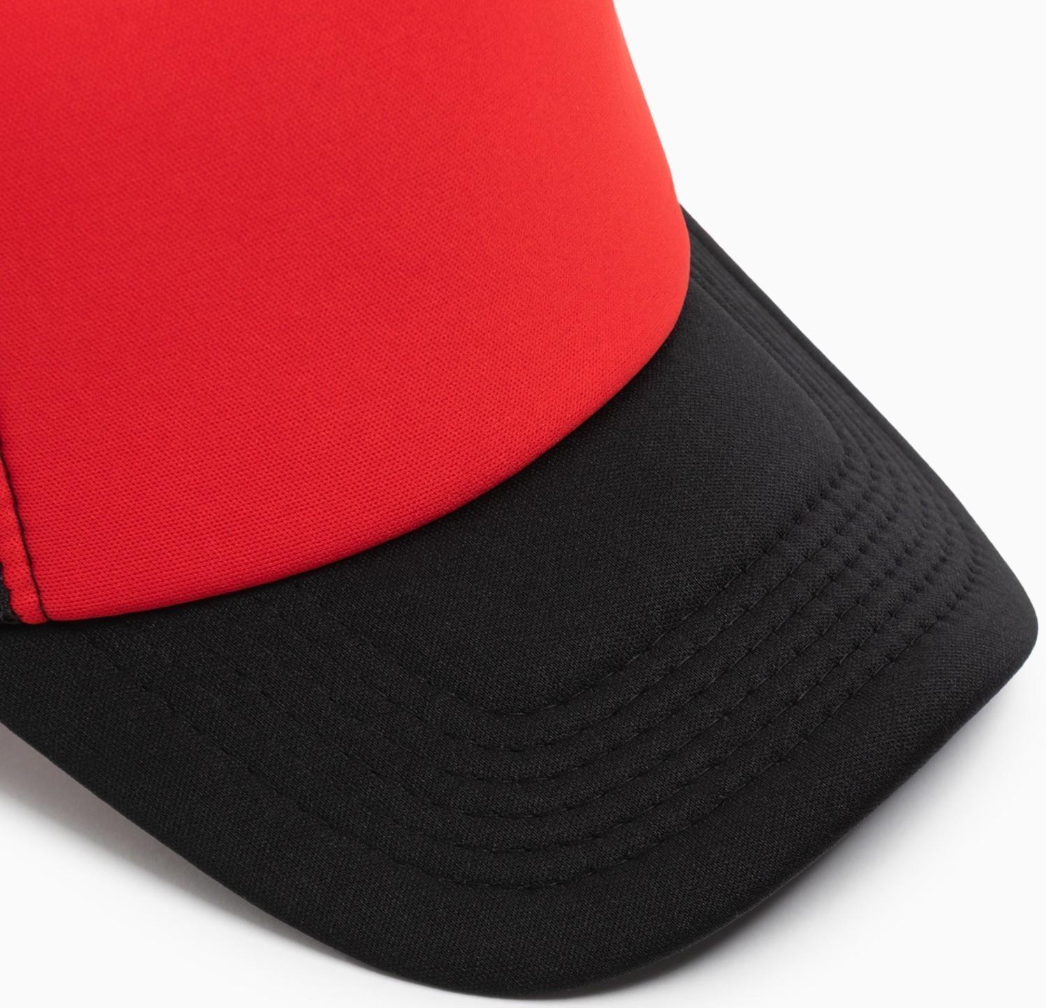 Бейсболка с сеткой MINAKU, цвет красный, размер 56-58