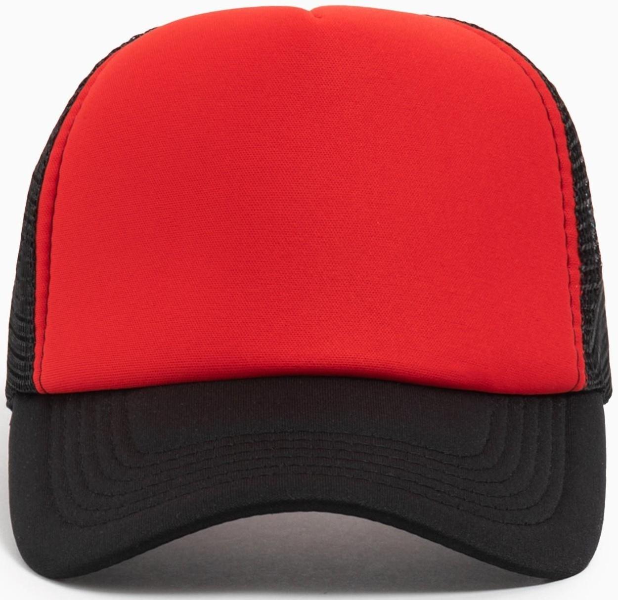Бейсболка с сеткой MINAKU, цвет красный, размер 56-58